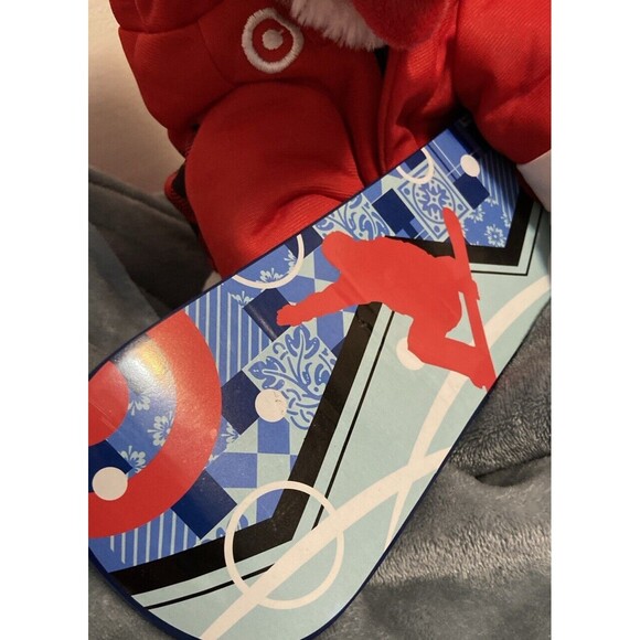 Target Stores 2013 Holiday Bullseye Dog  Plush Snowboard Hoodie 12” Toy Has Tag - Picture 4 of 16